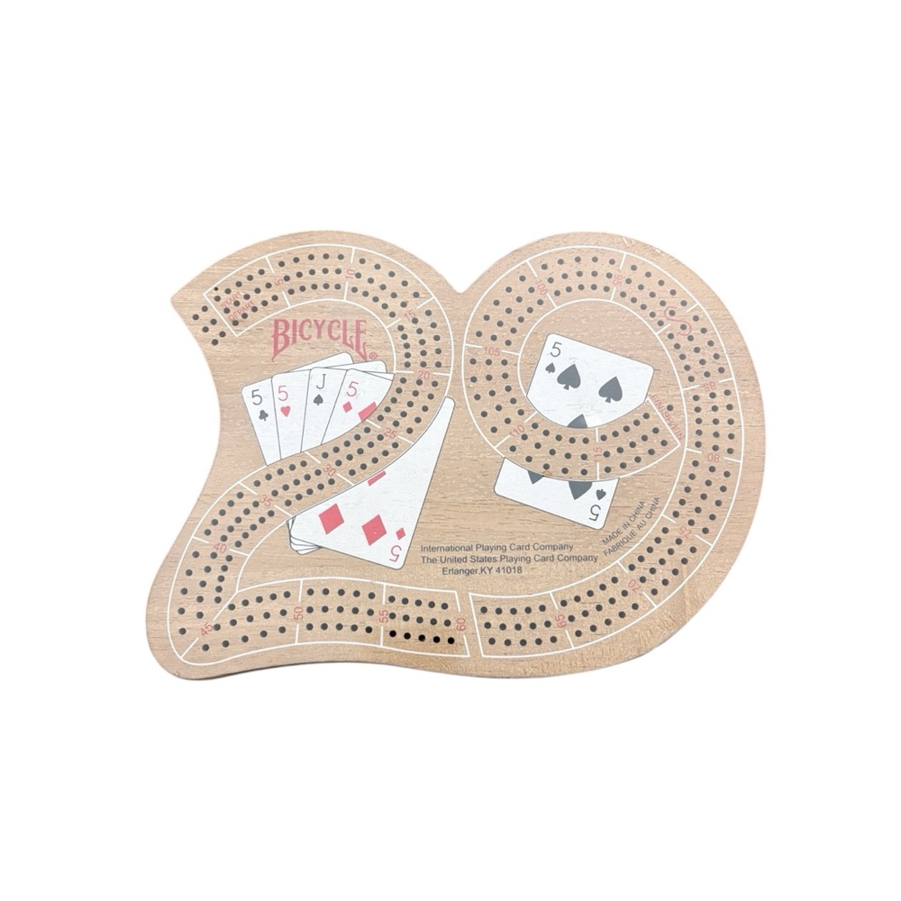 NWT Bicycle Cribbage Board